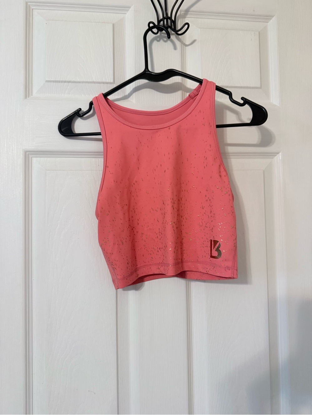 BuffBunny Pink Glitter Crop Tank